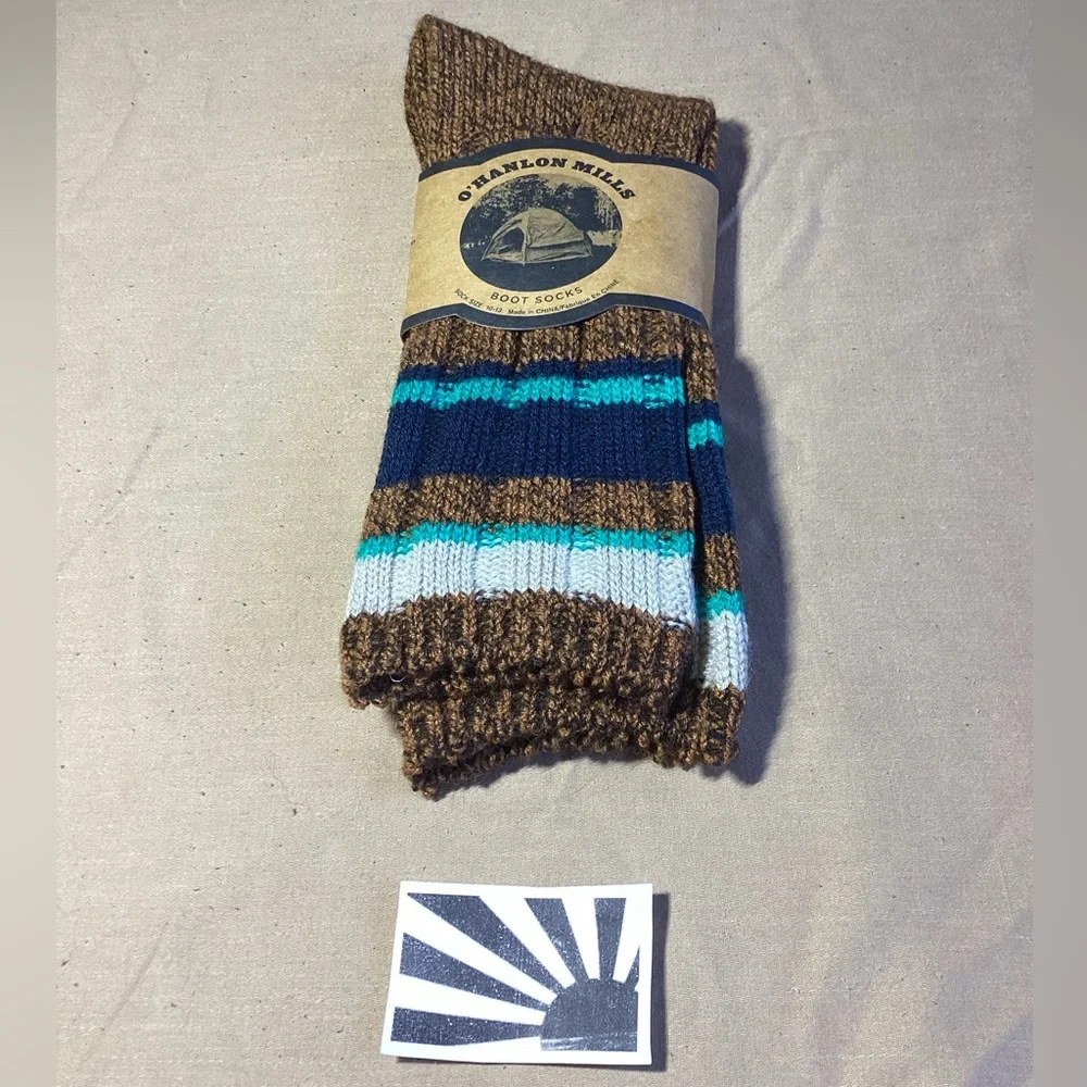 O'Hanlon Mills Boot Socks Men's Sock Size 10-13 (Shoe Size 6.5-12.5)